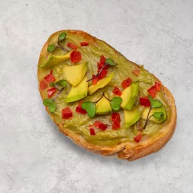   Avokádós-guacamoles fingergood nyitott szendvics falat (vegetariánus)