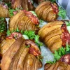 Chorizós croissant szendvics