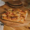 Paradicsomos kovászos focaccia szelet